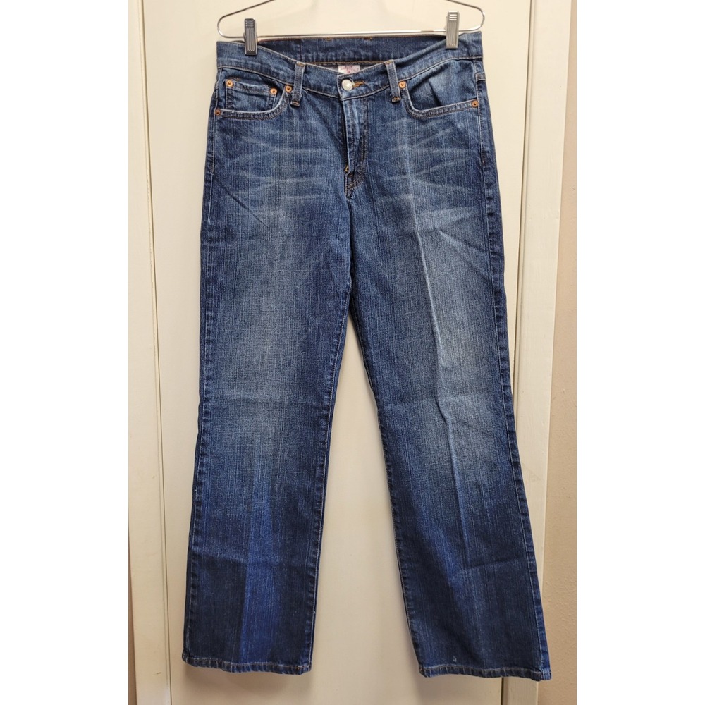 Lucky Brand  Jeans Denim Regular Mid Rise Dungarees Bootcut Pants Women's‎ Sz 10
